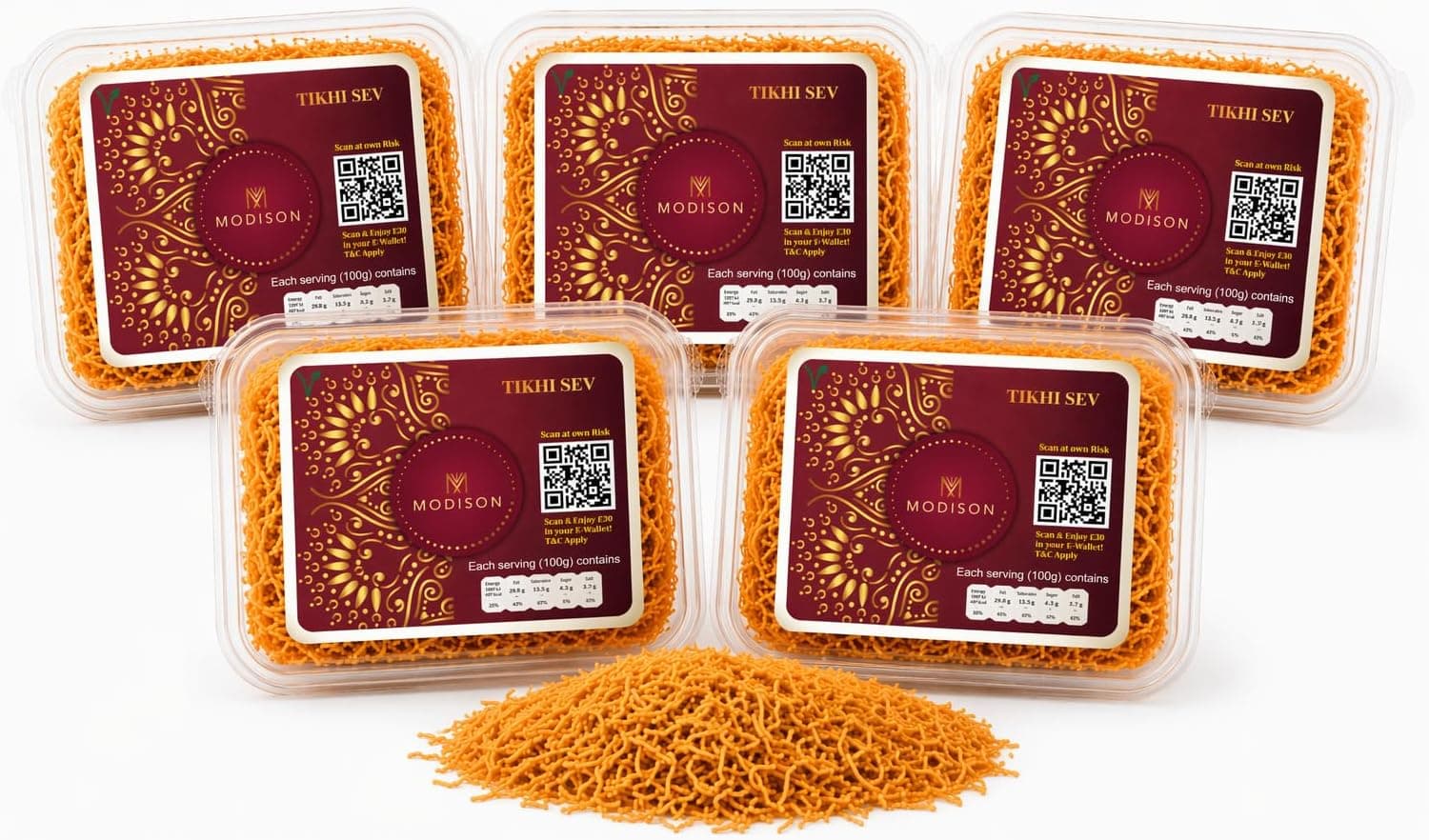 BalGokul Foods Tikhi Sev – Spicy & Crispy Authentic Gujarati Namkeen | Teekha Gathiya Snacks | Traditional Indian Savoury Munchies – 900g (Pack of 5) thumbnail 8