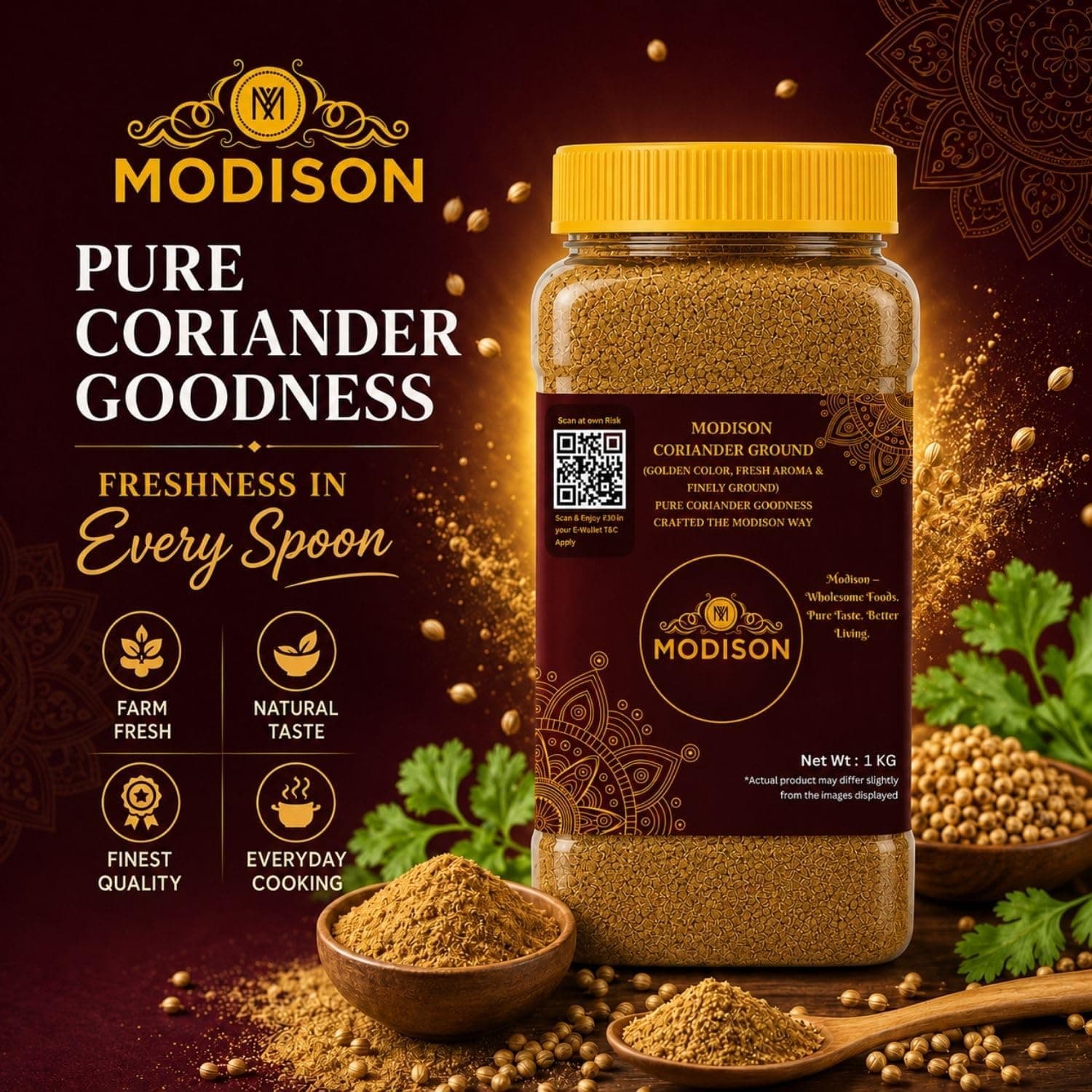 BalGokul Foods Coriander Ground Powder Indian Spices Pure Dhania 750g thumbnail 10