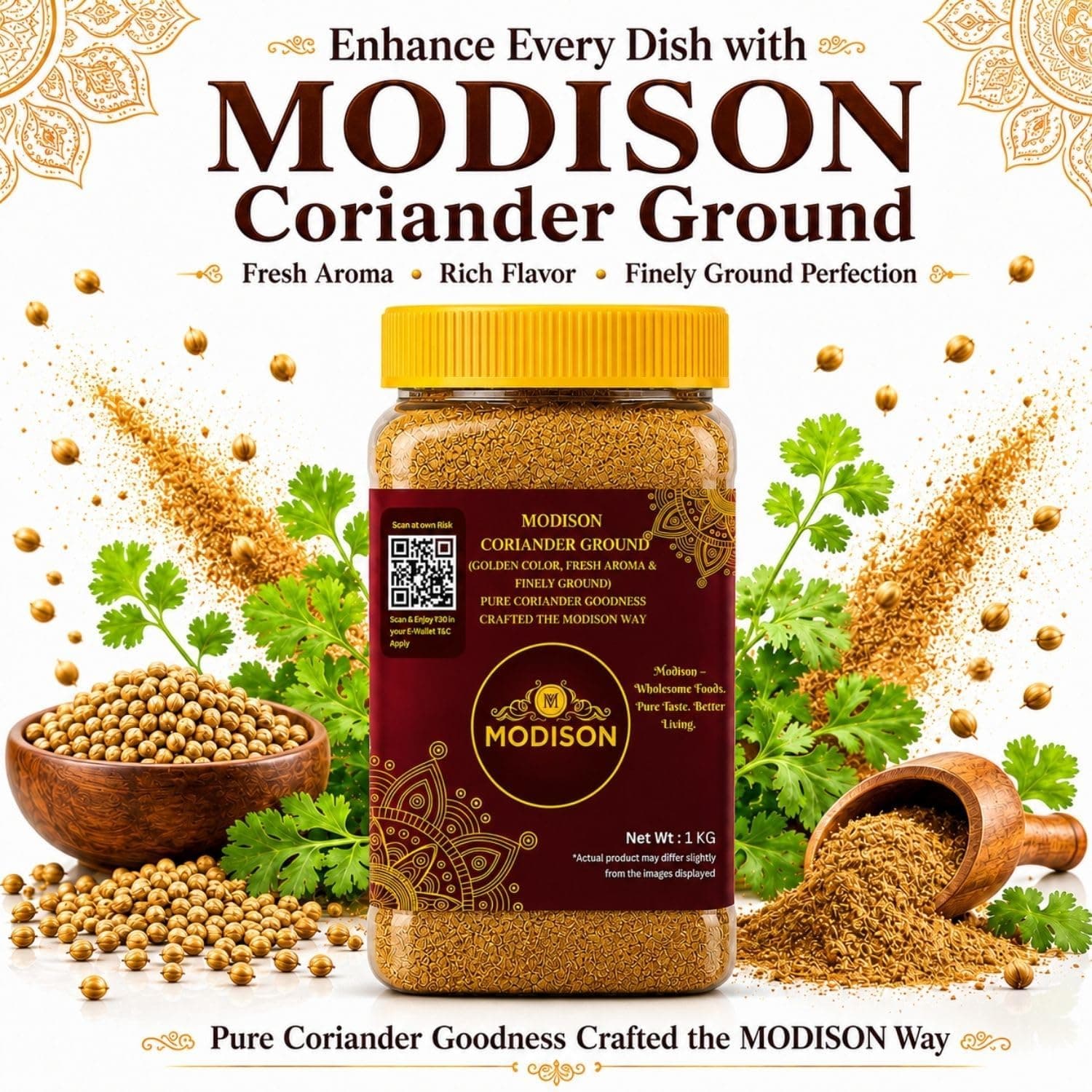 BalGokul Foods Coriander Ground Powder Indian Spices Pure Dhania 1KG thumbnail 11