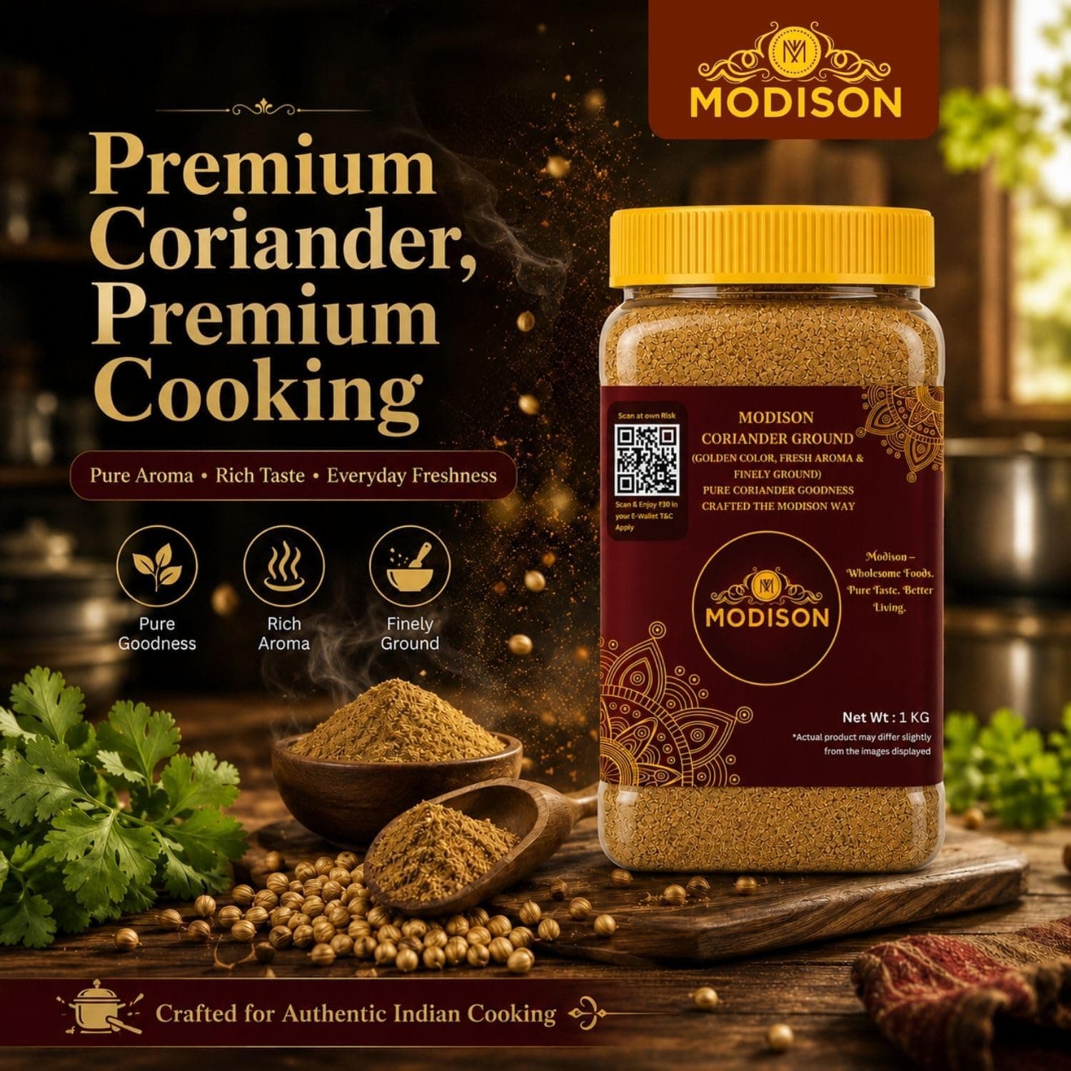 BalGokul Foods Coriander Ground Powder Indian Spices Pure Dhania 2KG thumbnail 11