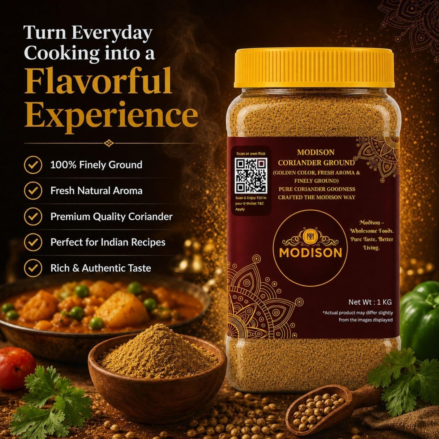 BalGokul Foods Coriander Ground Powder Indian Spices Pure Dhania 2KG thumbnail 10