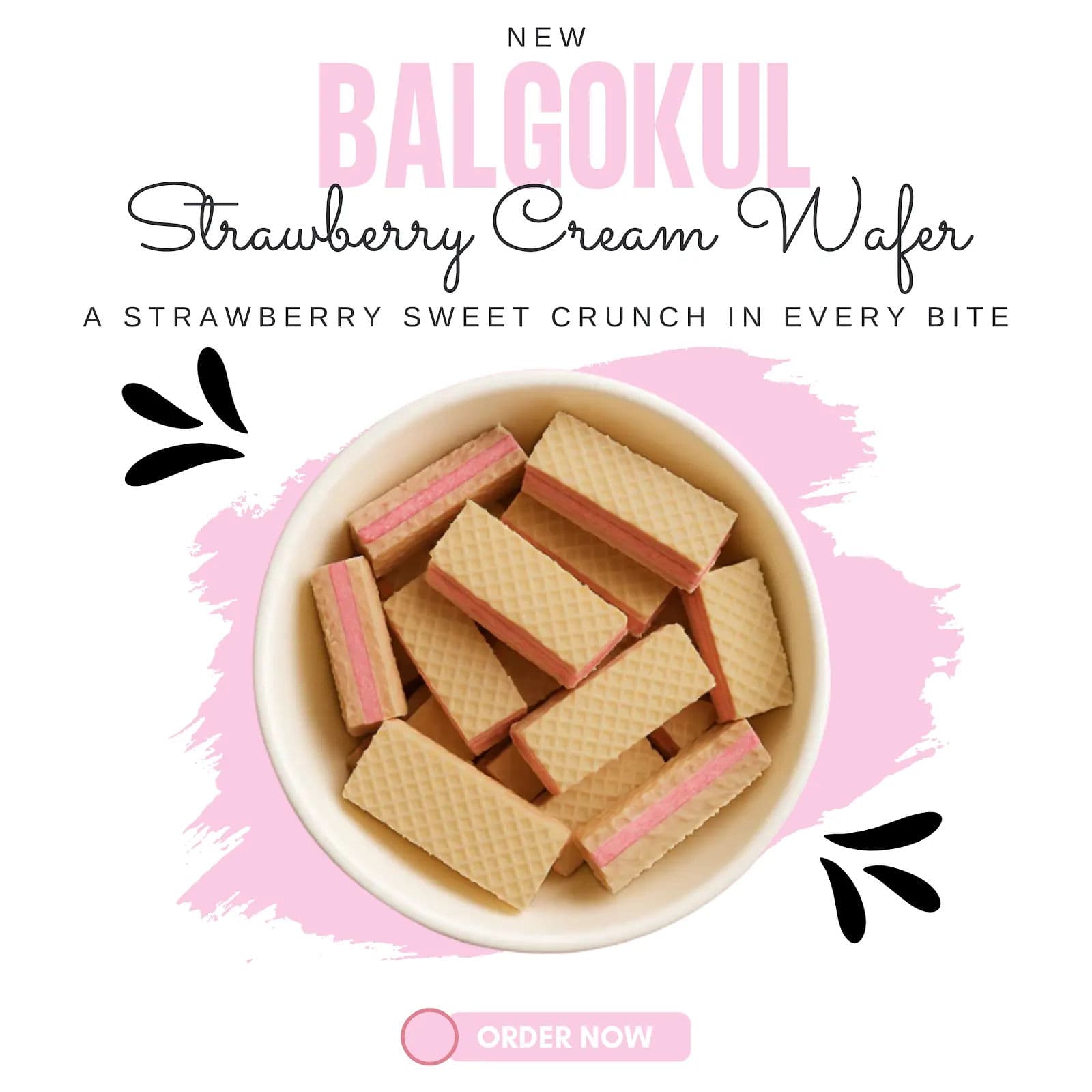 BalGokul Foods Juicy Strawberry Cream Wafers alternate image