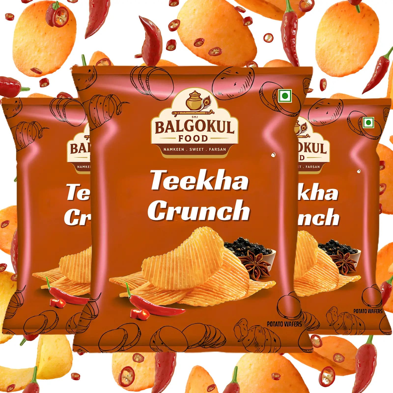 BalGokul Foods Teekha Crunch Wafer product image 3