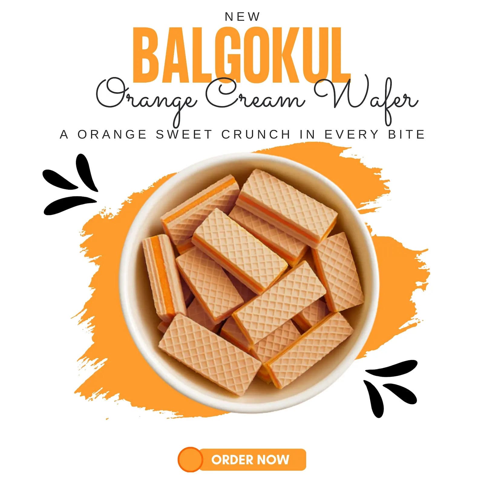 BalGokul Foods Zesty Orange Cream Wafers alternate image