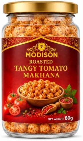 BalGokul Foods Roasted Makhana Healthy Snacks Tangy Tomato 80g product image 1