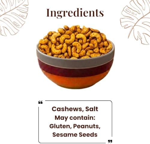 BalGokul Foods Roasted Cashew Nuts Healthy Snacks Protein Rich Kaju 400g product image 3