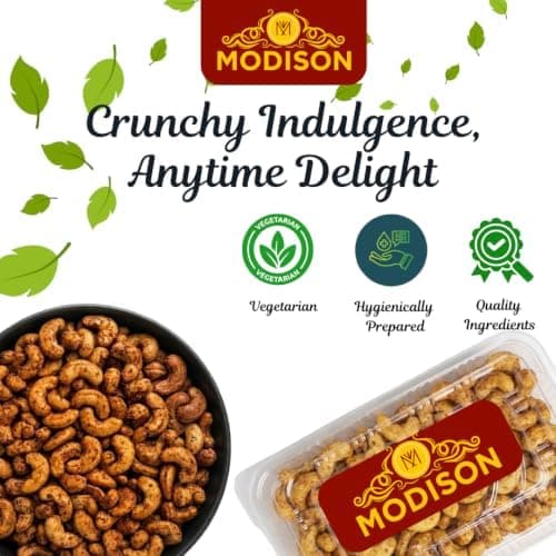 BalGokul Foods Roasted Cashew Nuts Healthy Snacks Protein Rich Kaju 400g product image 4