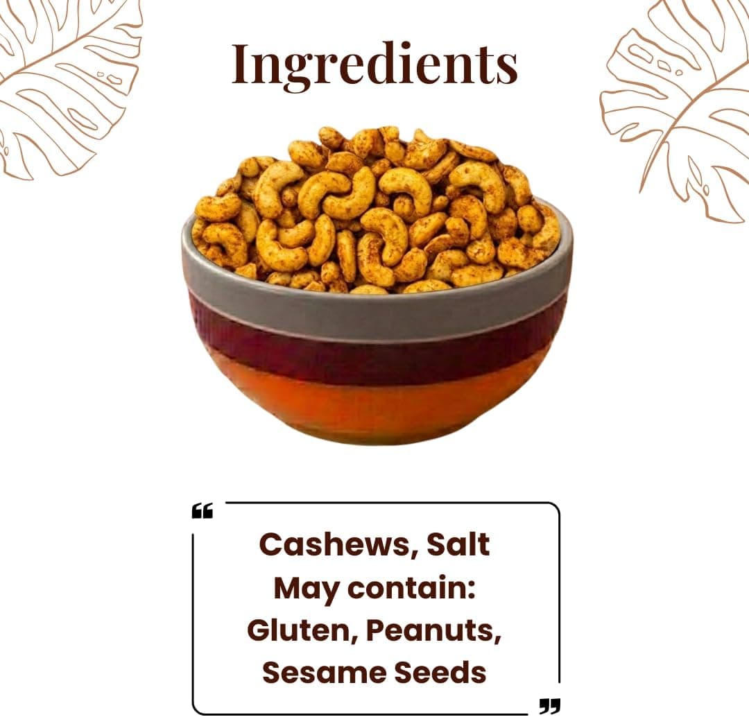 BalGokul Foods Roasted Cashew Nuts Healthy Snacks Protein Rich Kaju 400g product image 10