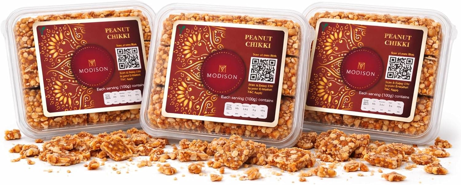 BalGokul Foods Peanut Chikki Indian Sweets Protein Brittle 540g product image 7