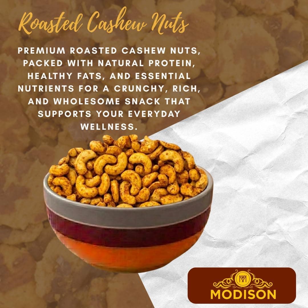 BalGokul Foods Roasted Cashew Nuts Healthy Snacks Protein Rich Kaju 400g product image 12