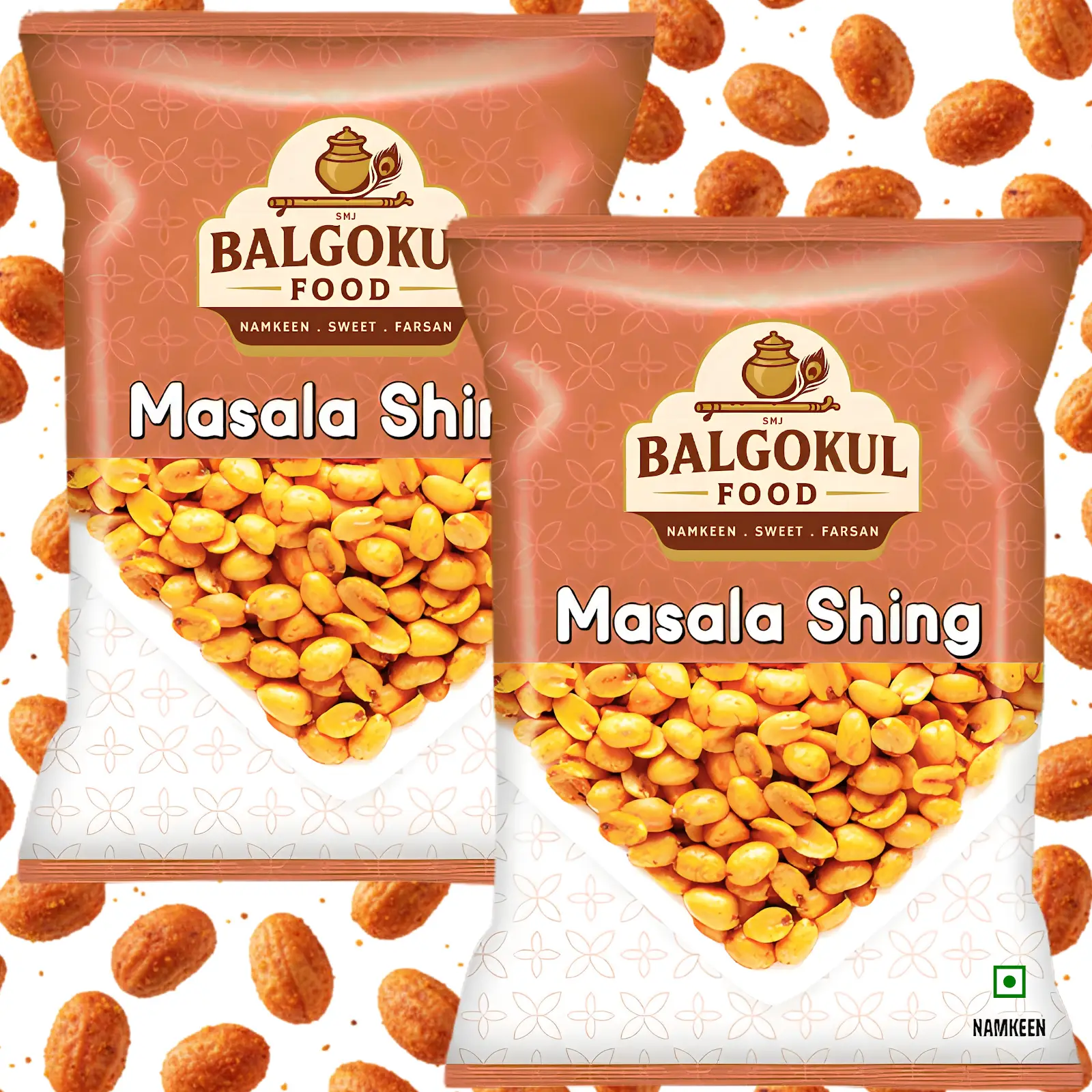 BalGokul Foods Masala Sing – Spicy Roasted Peanuts Namkeen | Crunchy & Flavorful - Image 3