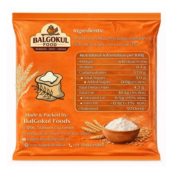 BalGokul Foods Healthy Bites – Plain Khakhra