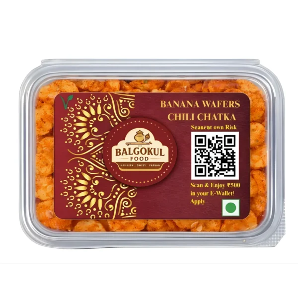 BalGokul Foods Banana Wafers – Chili Chatka