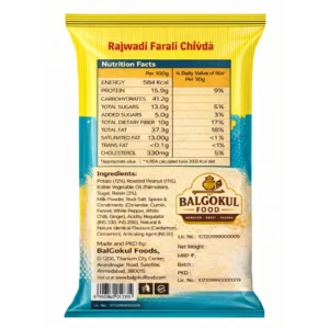 BalGokul Foods Rajwadi Farali Chivda – Fasting Special Crispy Namkeen | Upvas Friendly - Image 4