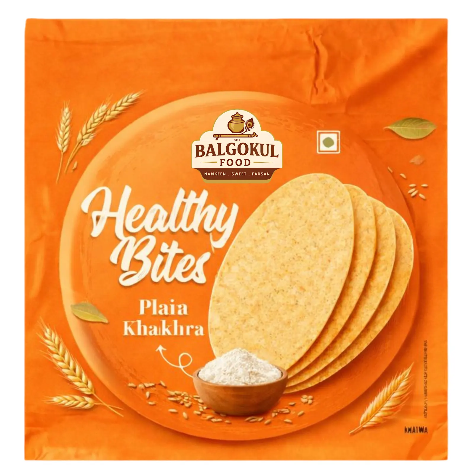 BalGokul Foods Healthy Bites – Plain Khakhra - Image 1