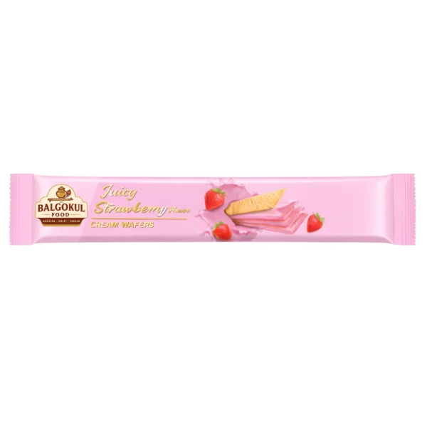 BalGokul Foods Juicy Strawberry Cream Wafers