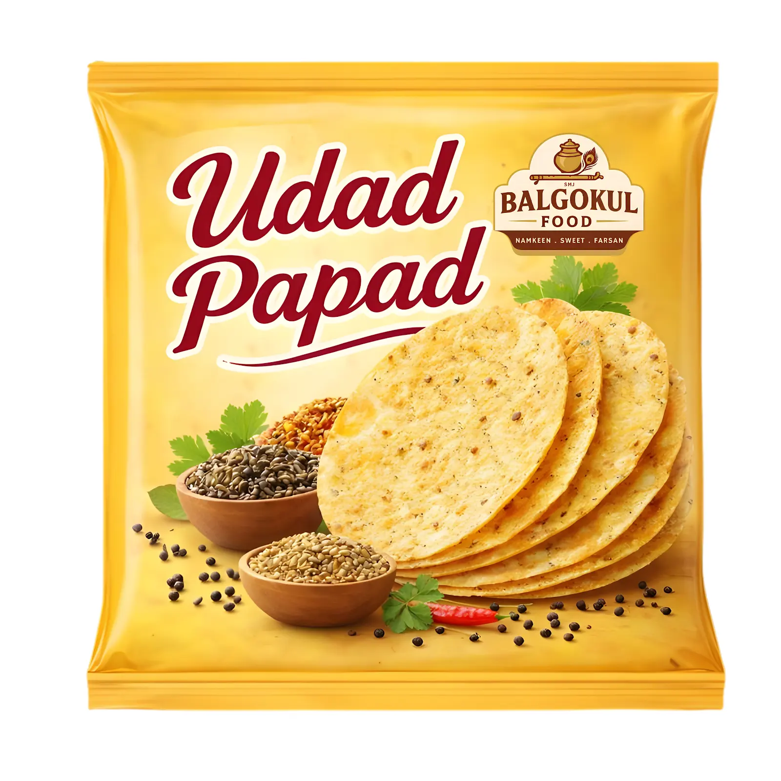 BalGokul Foods – Udad Papad BalGokul Foods – Udad Papad - Image 1