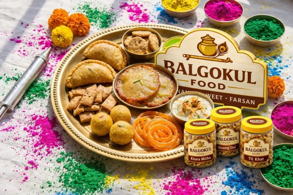 holi sweets and snacks